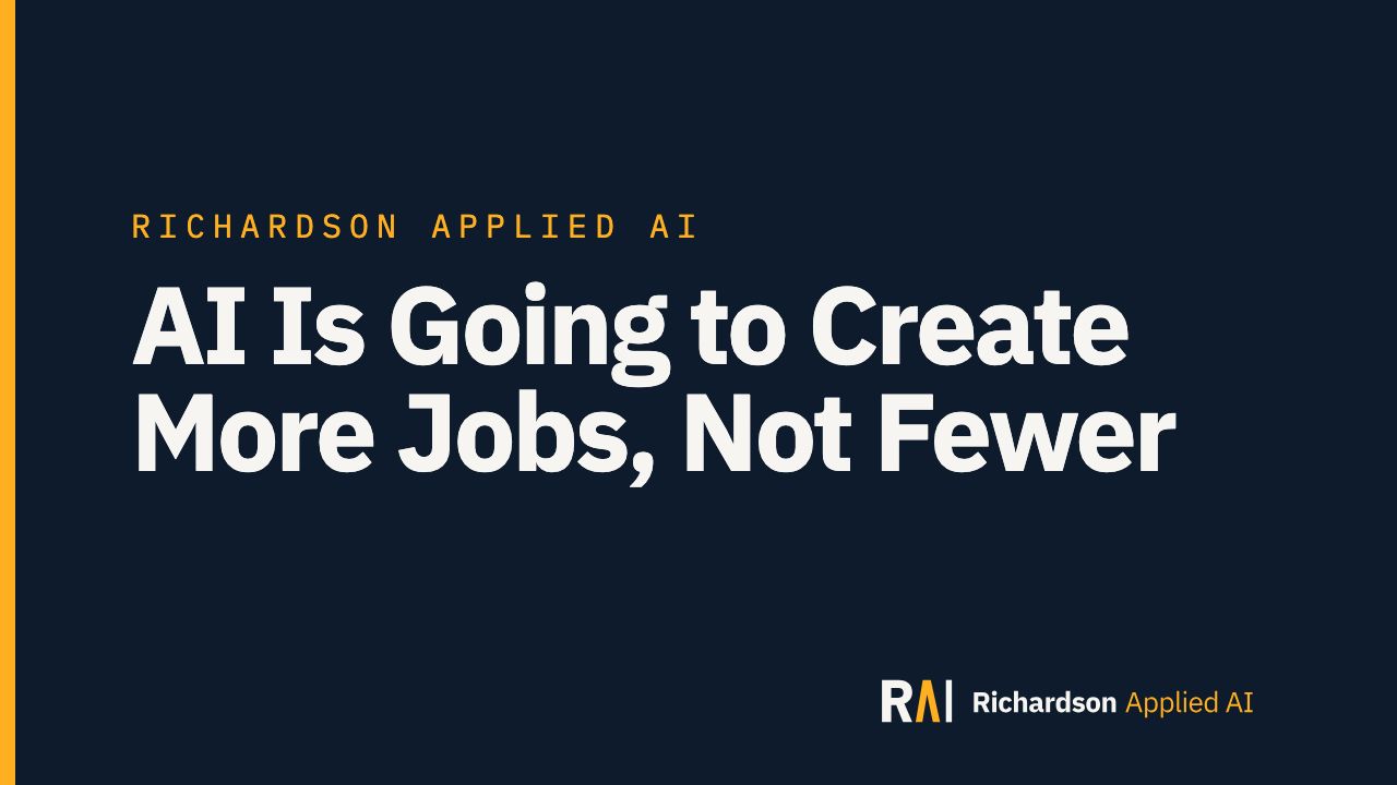 AI Is Going to Create More Jobs, Not Fewer — video thumbnail