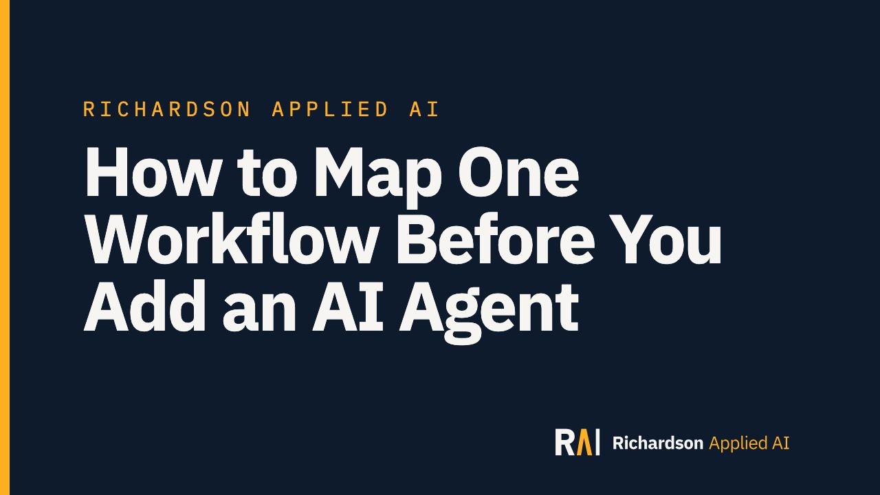 How to Map One Workflow Before You Add an AI Agent — video thumbnail