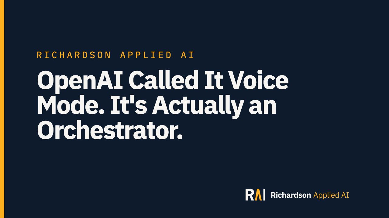 OpenAI Called It Voice Mode. It's Actually an Orchestrator. — video thumbnail