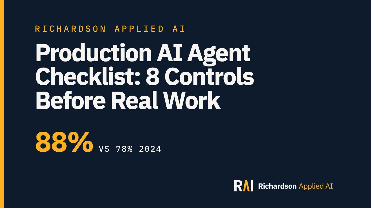 Production AI Agent Checklist: 8 Controls Before Real Work — video thumbnail