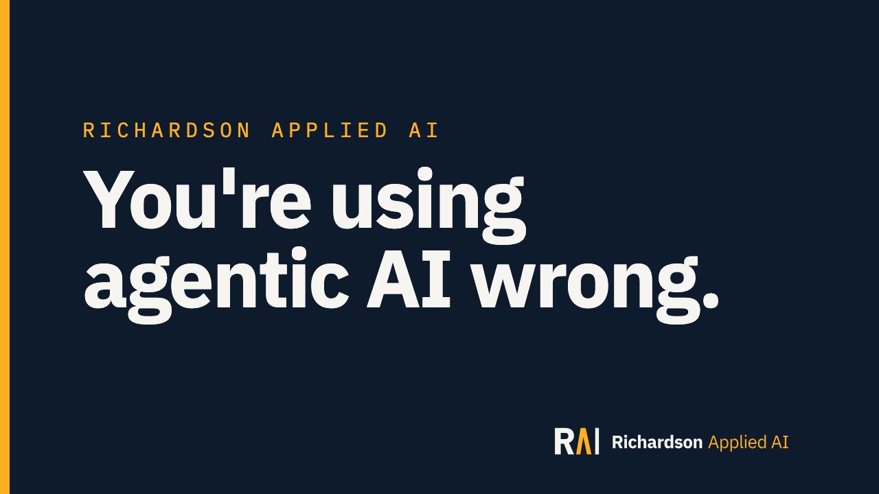 You're using agentic AI wrong. — video thumbnail